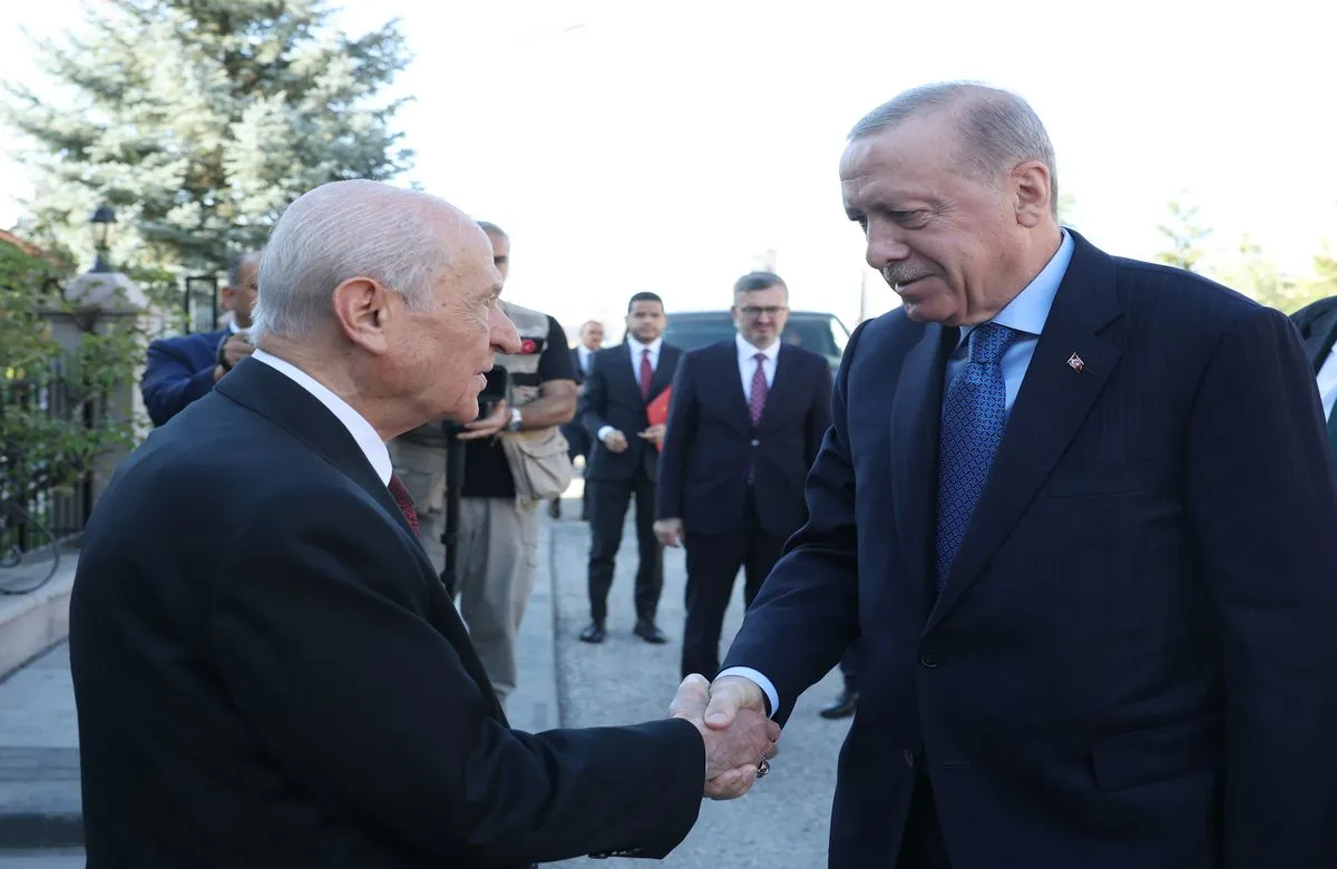Cumhurbaşkanı Erdoğan MHP Genel Başkanı Bahçeli ile görüştü